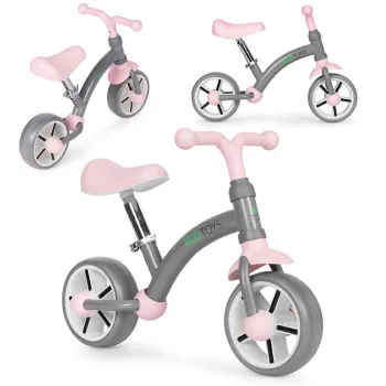 Bērnu pelēkais līdzsvara velosipēds