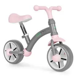 Bērnu pelēkais līdzsvara velosipēds