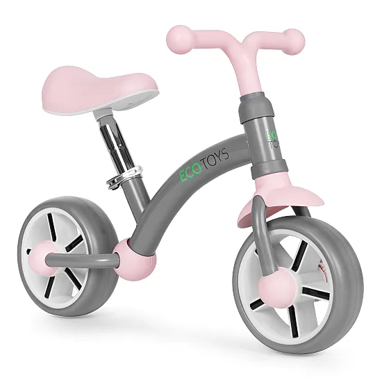 Bērnu pelēkais līdzsvara velosipēds Velosipēdi ECOTOYS