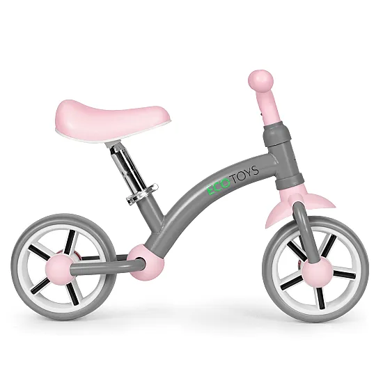 Bērnu pelēkais līdzsvara velosipēds Velosipēdi ECOTOYS