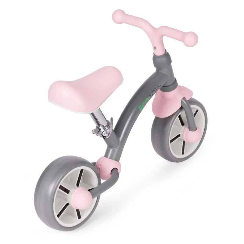 Bērnu pelēkais līdzsvara velosipēds Velosipēdi ECOTOYS