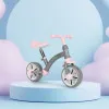 Bērnu pelēkais līdzsvara velosipēds Velosipēdi ECOTOYS