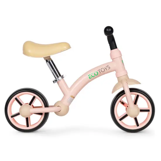 Bērnu rozā līdzsvara velosipēds Velosipēdi ECOTOYS