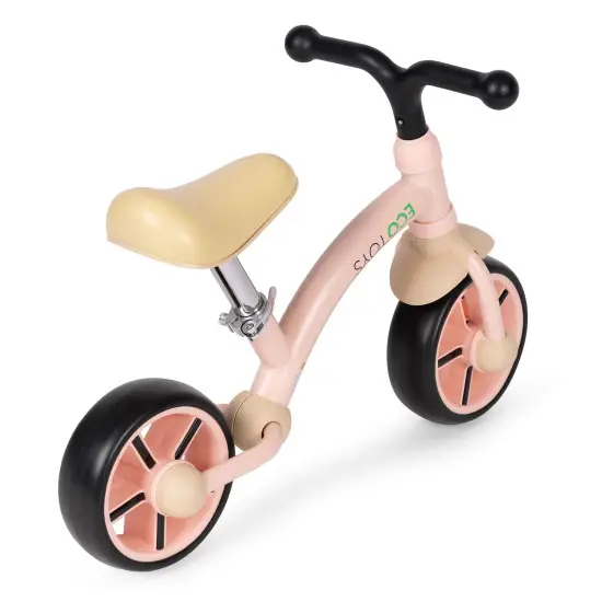 Bērnu rozā līdzsvara velosipēds Velosipēdi ECOTOYS