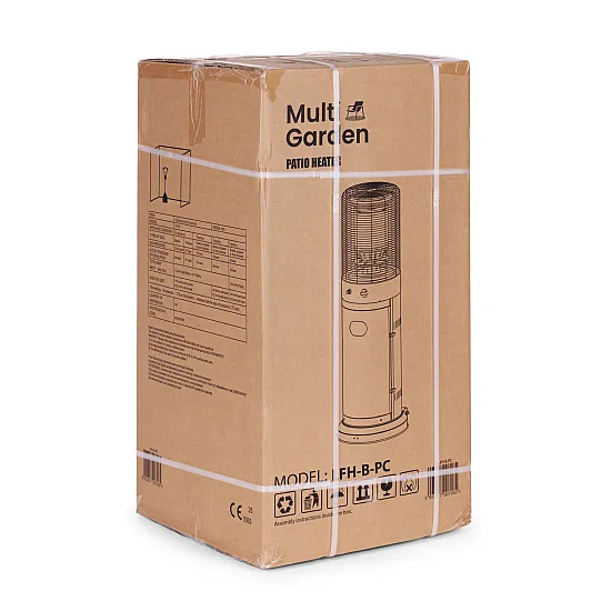 Gāzes sildītājs dārzam/patio 11 kW ar stikla cauruli MultiGarden
