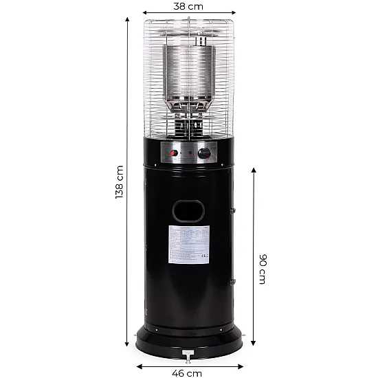 Gāzes sildītājs dārzam/patio 11 kW ar stikla cauruli MultiGarden