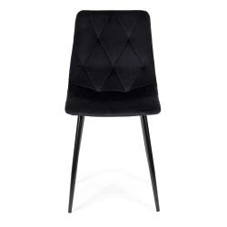 Melns 4 krēslu komplekts ēdamistabai un viesistabai