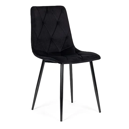 Melns 4 krēslu komplekts ēdamistabai un viesistabai Krēsli un krēsli ModernHome