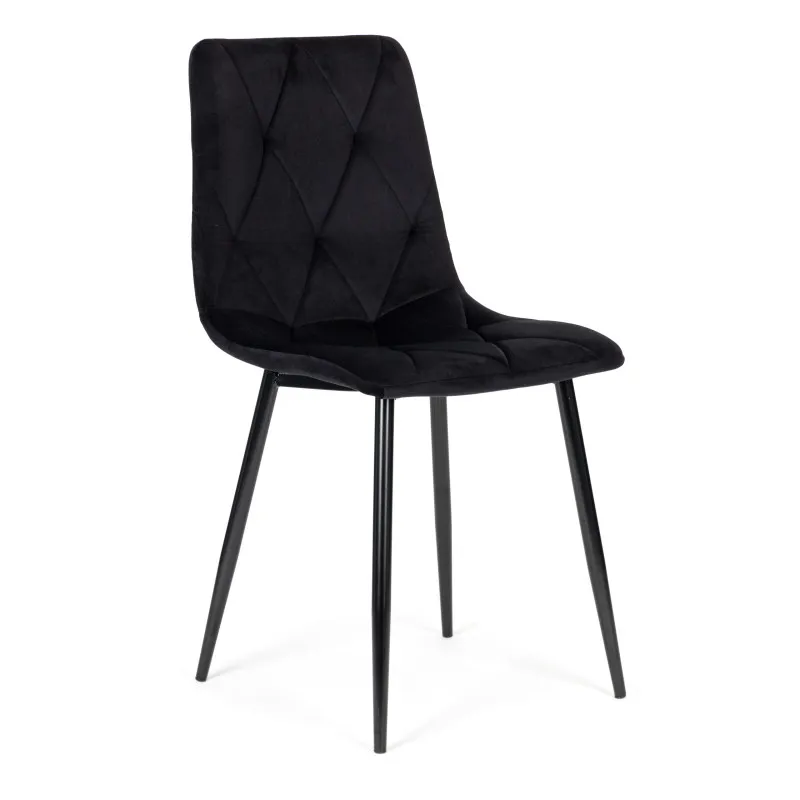 Melns 4 krēslu komplekts ēdamistabai un viesistabai Krēsli un krēsli ModernHome