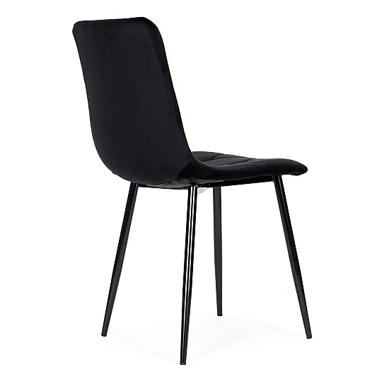 Melns 4 krēslu komplekts ēdamistabai un viesistabai Krēsli un krēsli ModernHome