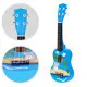 Bērnu koka zila ukulele Mūzikas instrumentai ECOTOYS
