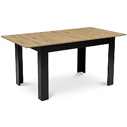 Taisnstūra izvelkamais galds 120-160 × 80 cm