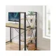 Modern computer desk with shelves