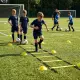 Koordinācijas vingrinājumu kāpņu sistēma, 6 m futbola treniņu komplekts ar konusiņiem un maisiņu, MOVEPRO
