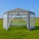 Pelēka dārza telts 2x2x2 m ar moskītu tīklu MultiGarden