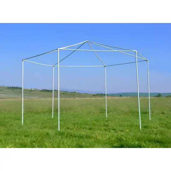 Pelēka dārza telts 2x2x2 m ar moskītu tīklu MultiGarden
