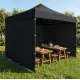 Automātiskā dārza telts 3x3 m melna MultiGarden