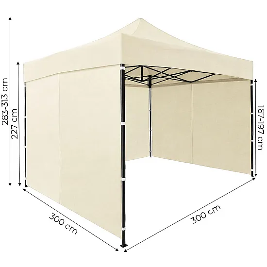 Automātiskā dārza telts 3x3 m bēšs MultiGarden