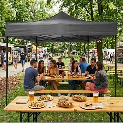 Automātiskā dārza telts 3x3 m pelēka MultiGarden