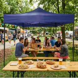Automātiskā dārza telts 3x3 m zila MultiGarden