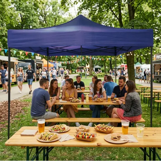 Automātiskā dārza telts 3x3 m zila MultiGarden