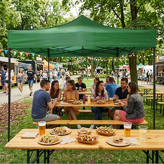 Automātiskā dārza telts 3x3 m zaļa MultiGarden