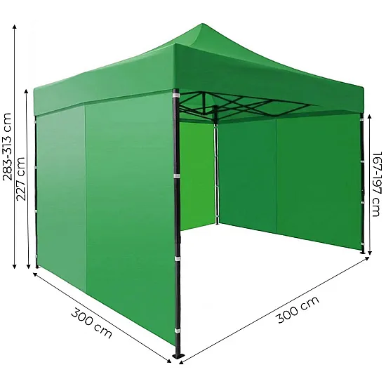 Automātiskā dārza telts 3x3 m zaļa MultiGarden
