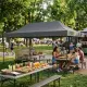 Automātiski montējama dārza lapene 3×6 m pelēka MultiGarden