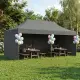 Automātiski montējama dārza lapene 3×6 m pelēka MultiGarden