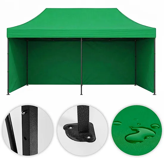 Automātiski montējama dārza lapene 3×6 m zaļa MultiGarden