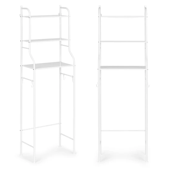 Augsta vannas istabas plauktiņa virs tualetes poda, 3 līmeņi Plaukti ModernHome