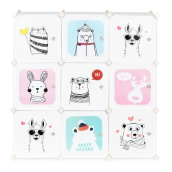 Bērnu spintelīte ar deviņiem plauktiem