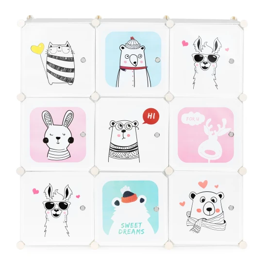 {Bērnu spintelīte ar deviņiem plauktiem} Bērnu mēbeles ModernHome