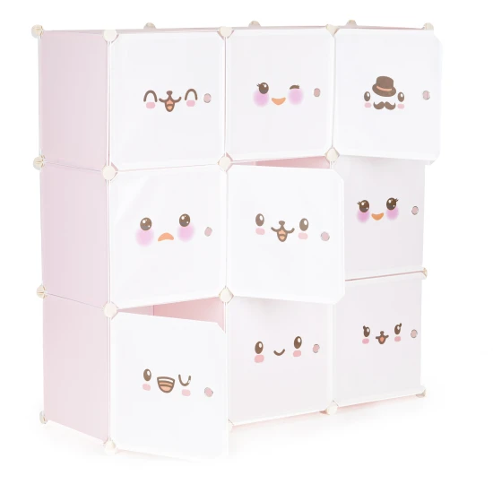 Children's storage cabinet with 9 shelves Bērnu mēbeles ModernHome