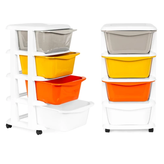 Skatuļu organizētājs ar 4 izvelkamām kastēm Bērnu mēbeles ModernHome