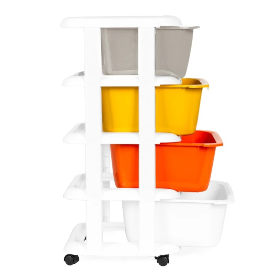 Skatuļu organizētājs ar 4 izvelkamām kastēm Bērnu mēbeles ModernHome