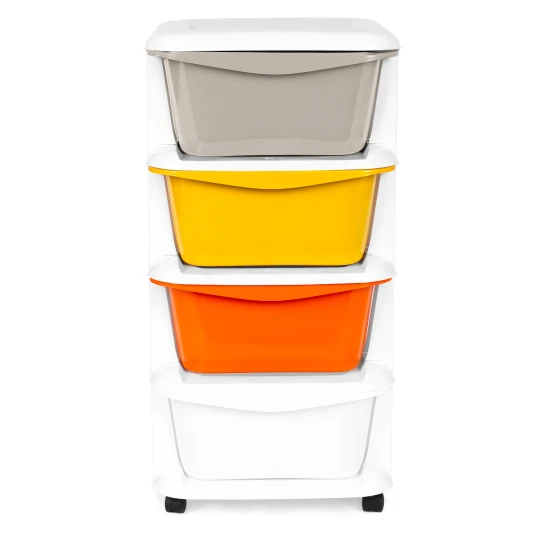 Skatuļu organizētājs ar 4 izvelkamām kastēm Bērnu mēbeles ModernHome