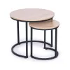 Set of 2 coffee tables round loft design ModernHome