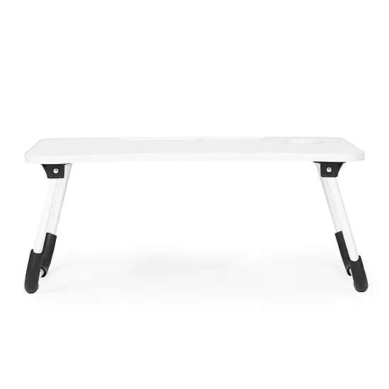Salokāms balts klēpjdatora statīvs 60 x 40 cm ModernHome