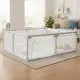 Pelēka bērnu rotaļu nožogojuma ar bumbiņām, 140x200 cm Aizsargbarjeras ECOTOYS