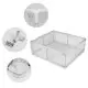 Pelēka bērnu rotaļu nožogojuma ar bumbiņām, 140x200 cm Aizsargbarjeras ECOTOYS