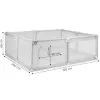 Pelēka bērnu rotaļu nožogojuma ar bumbiņām 160 x 200 cm Aizsargbarjeras ECOTOYS