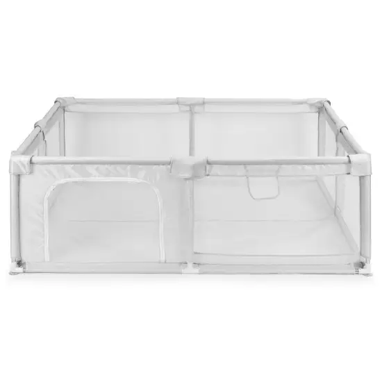 Pelēka bērnu rotaļu nožogojuma ar bumbiņām 160 x 200 cm Aizsargbarjeras ECOTOYS