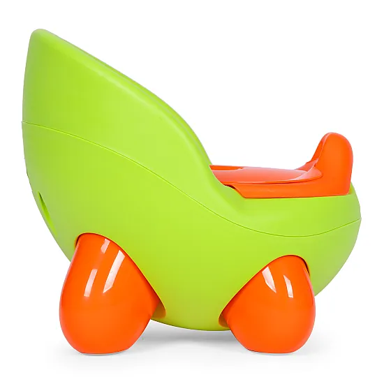 ECOTOYS Zaļā tualete bērniem ar noņemamu oderējumu