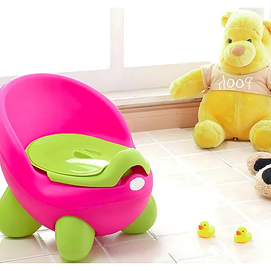 Bērnu tualete ar noņemamu oderi rozā un zaļā krāsā ECOTOYS