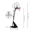 MOVEPRO regulējams basketbola stends 305 cm augstumā