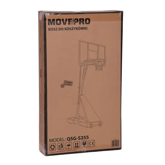MOVEPRO regulējams basketbola stends 305 cm augstumā