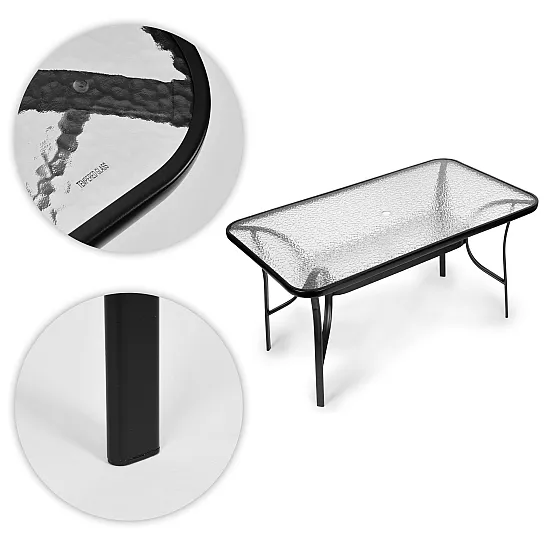 Stikla galds 120x70 cm