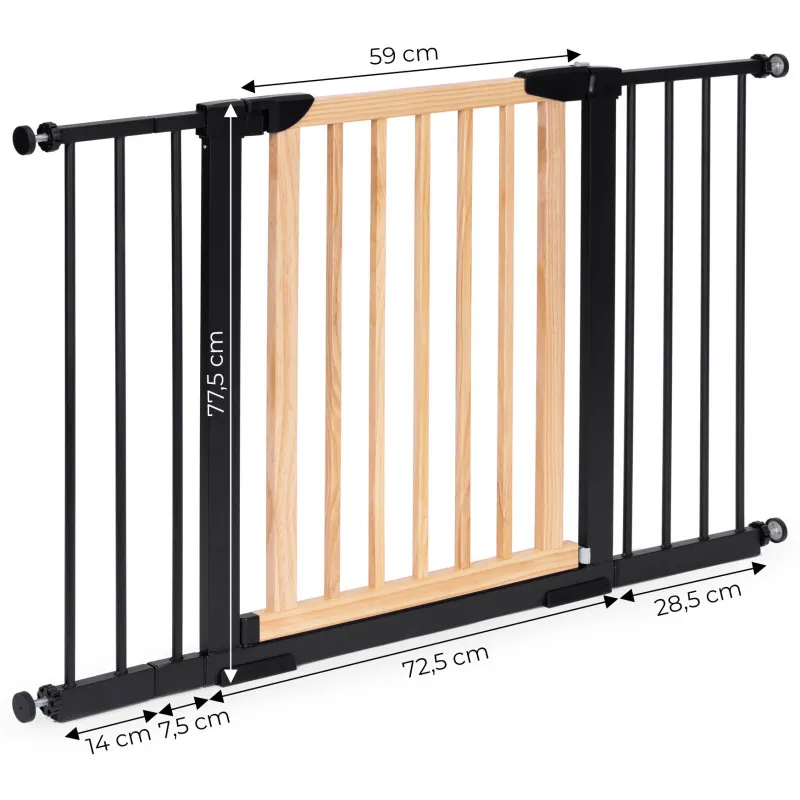 Drošības vārtiņi, 74–130 cm Aizsargbarjeras ECOTOYS