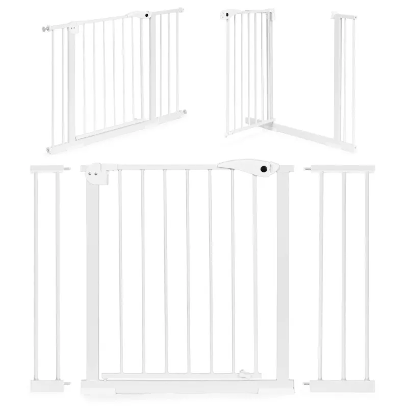 Baltas drošības vārtiņš 74–105 cm Aizsargbarjeras ECOTOYS